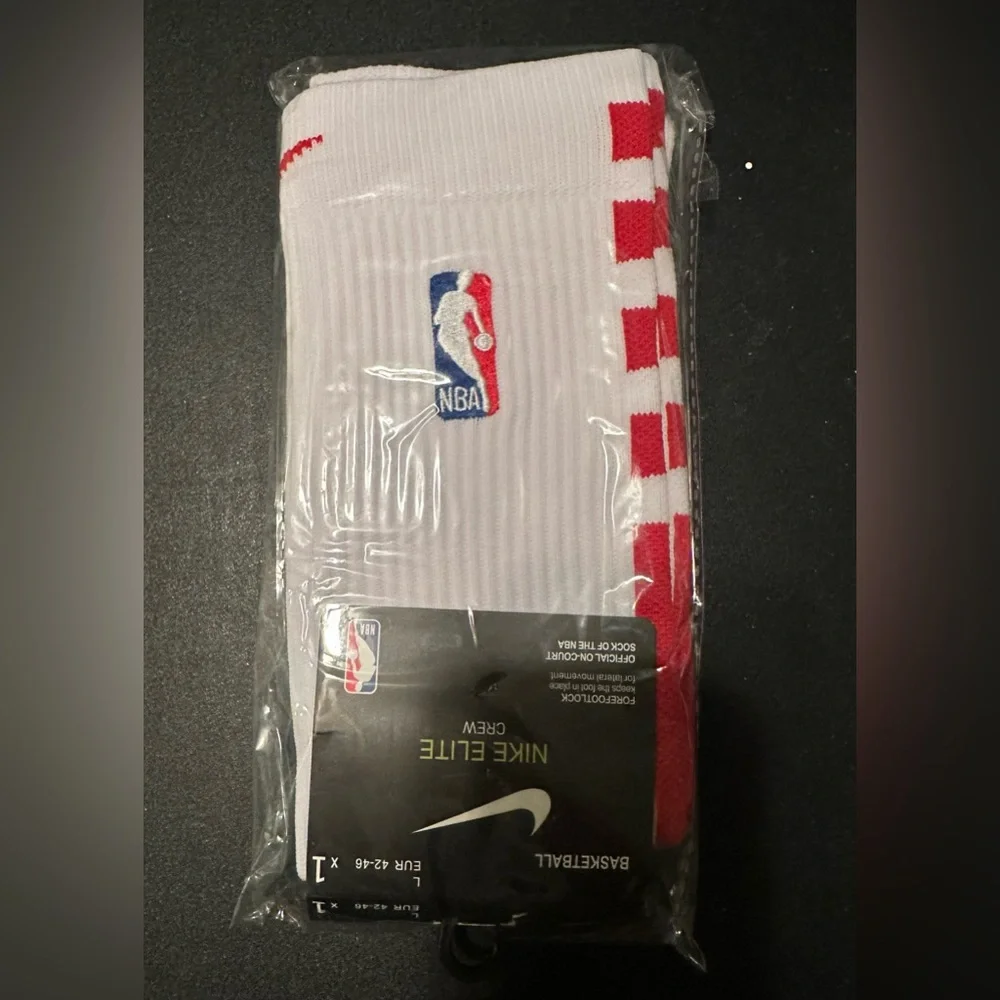 Nike Elite NBA Basketball Over Knee High Socks L choose RED/BLACK/BLUE